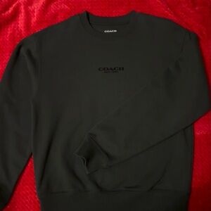 Coach Classic Black Crewneck Sweater